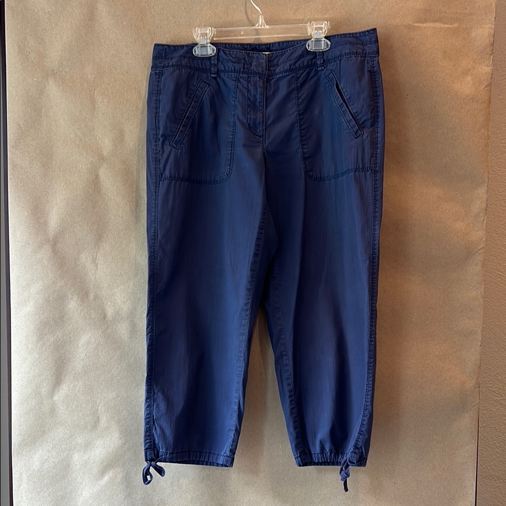 LOFT.   Blue capri cropped pants size 6  CS9